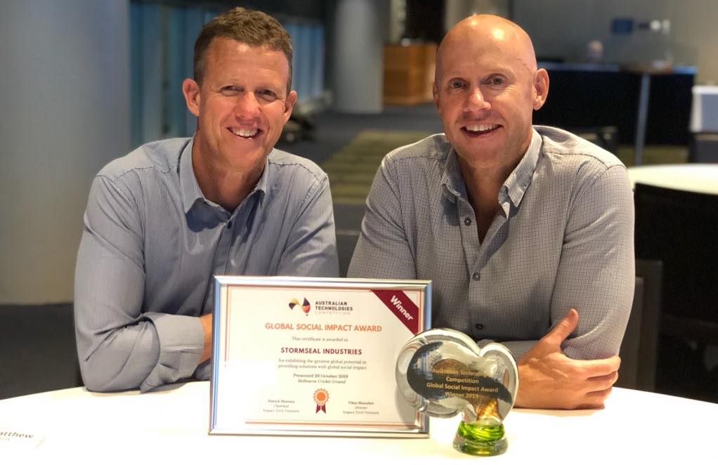 Aussie Stormseal innovation a global social impact winner | award-winning, Australian product